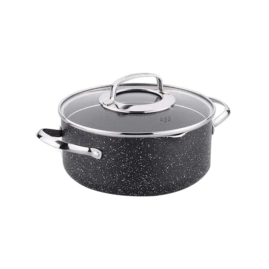 Galaksi 26 cm Non-Stick Granite Casserole, Scratch Resistant, Easy Clean, Korkmaz