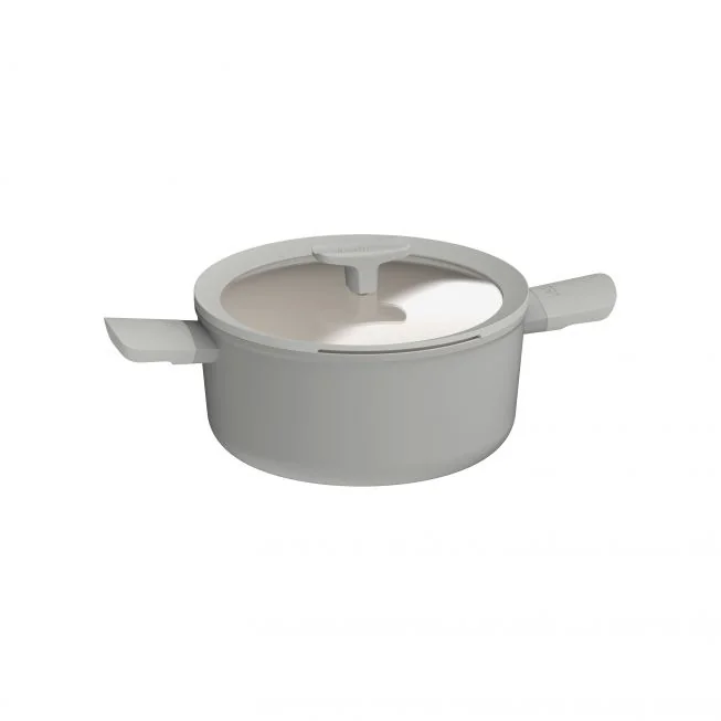 Covered non-stick stockpot with glass lid, 24cm, Moonmist, PFAS free, Berghoff
