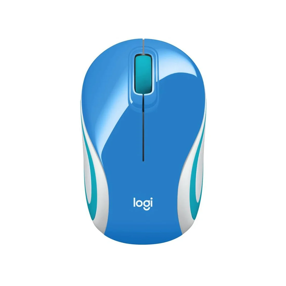 M187 Mini Wireless Mouse, Ultra-Compact, Blue, USB Receiver, logitech