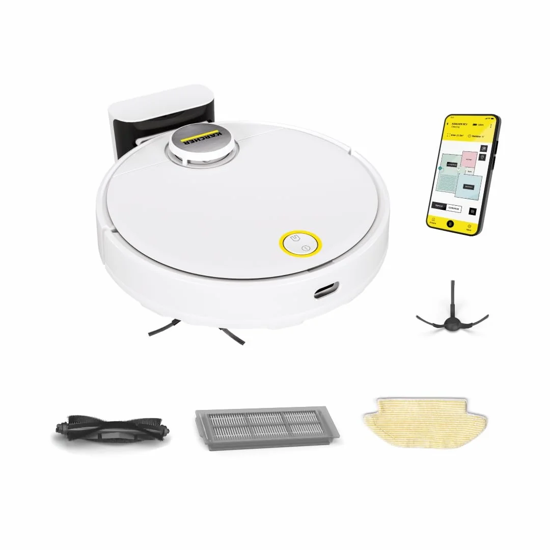 Robot Vacuum Cleaner with Mop, LiDAR Navigation, 120 min Runtime