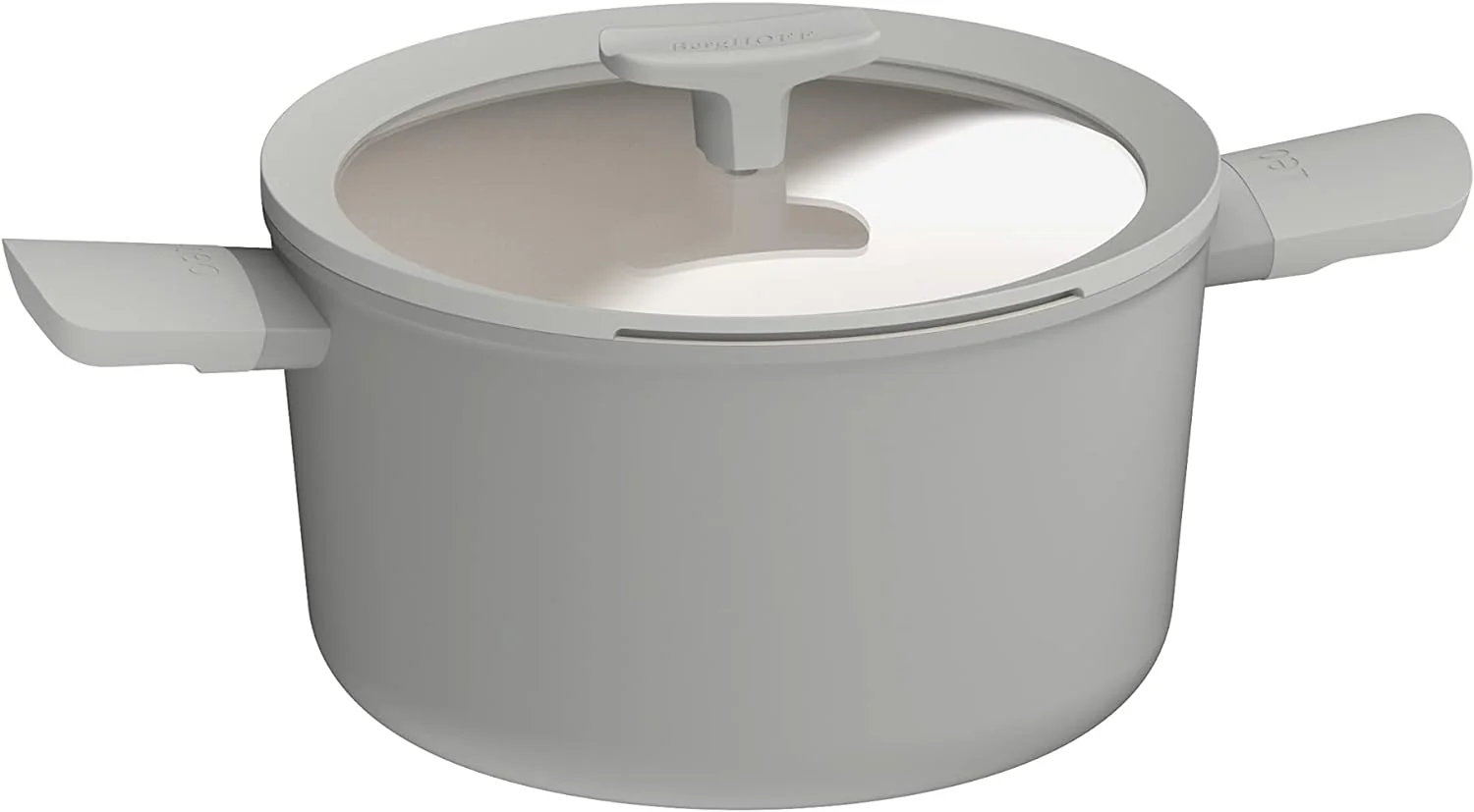Non-stick Covered Stockpot with Glass Lid 24cm, Moonmist, Berghoff