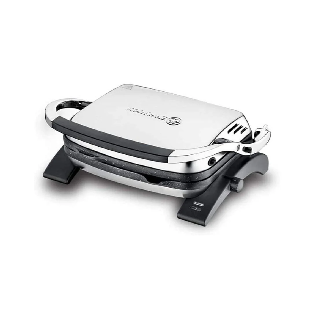 Tostkolik 1800W Inox Toaster and Grill with Removable Plates