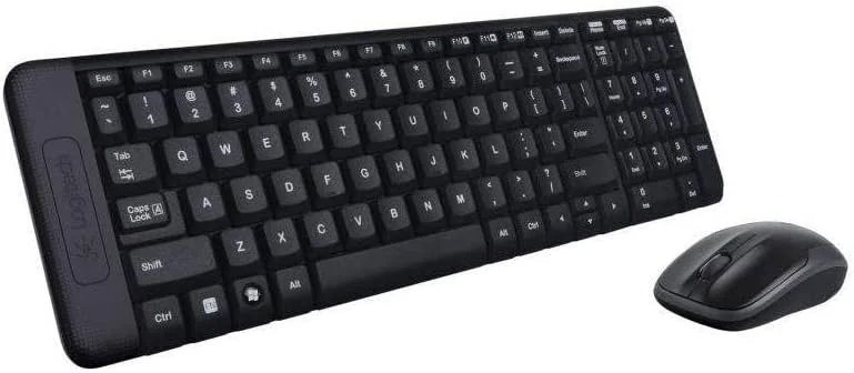 MK220 compact wireless keyboard and mouse combo, 2.4GHz, long battery life, Logitech