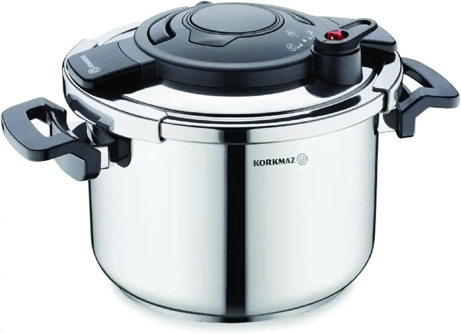 Alessa 7L Stainless Steel Pressure Cooker with Aluminum Base by Korkmaz