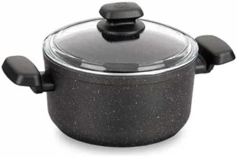 Ornella 24 cm Nonstick Casserole with Glass Lid, 5L