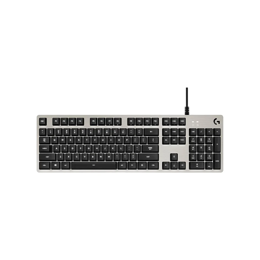 G413 Mechanical Backlit Gaming Keyboard, USB Wired, Silver - logitech