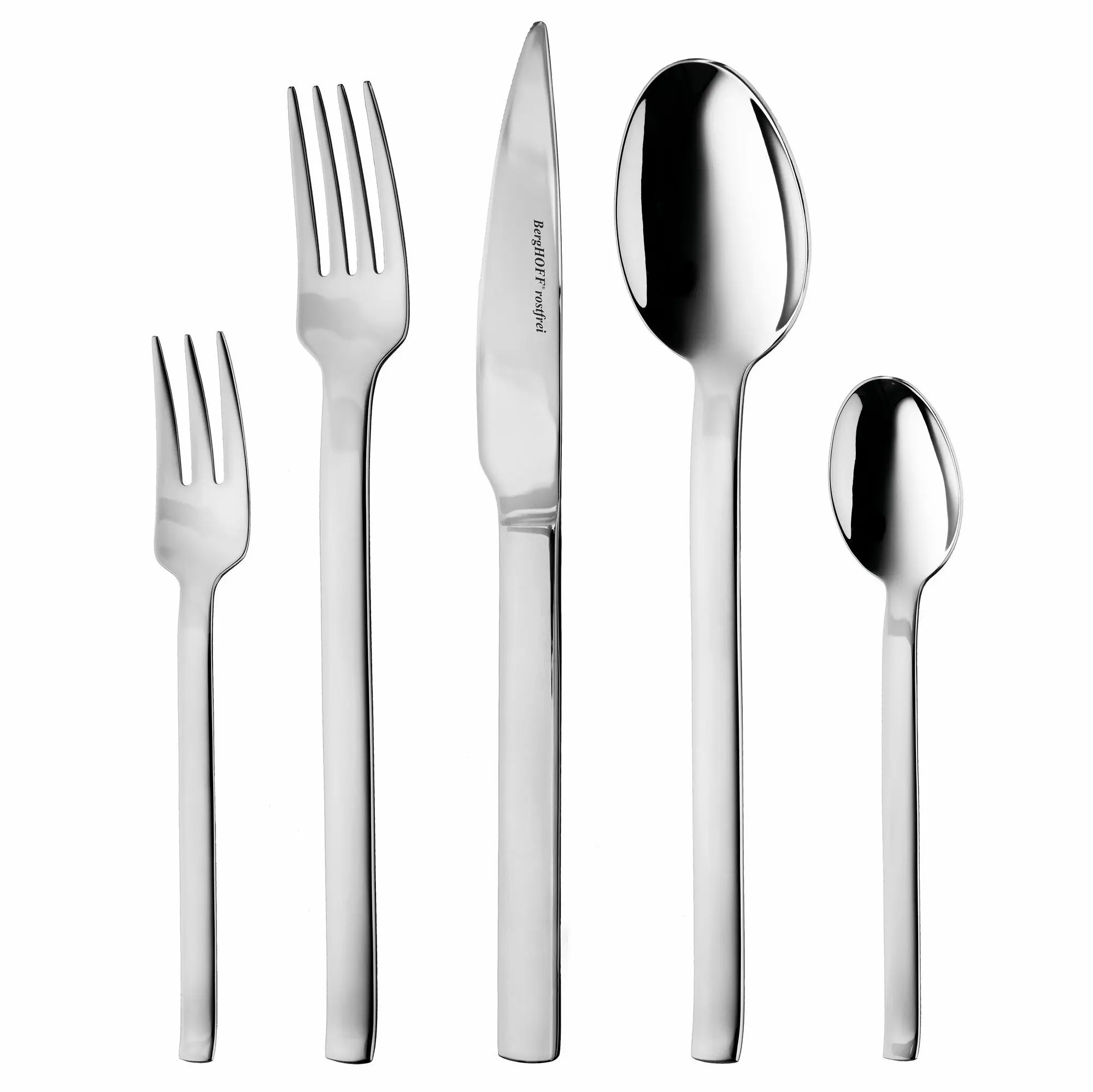 30 Piece Stainless Steel Flatware Set, Dishwasher Safe, Essence by Berghoff