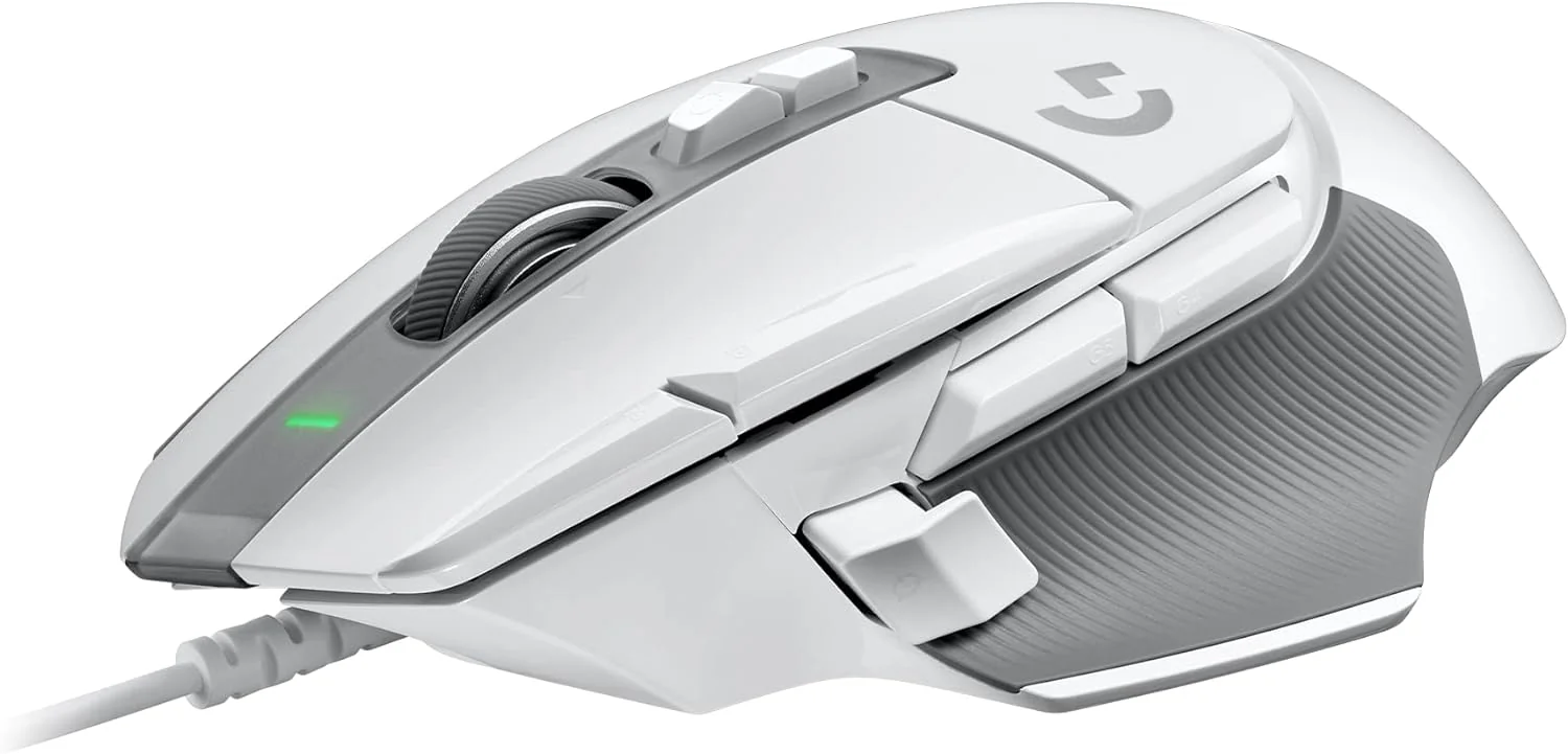 G502 X wired gaming mouse with HERO 25K sensor and LIGHTFORCE switches, logitech