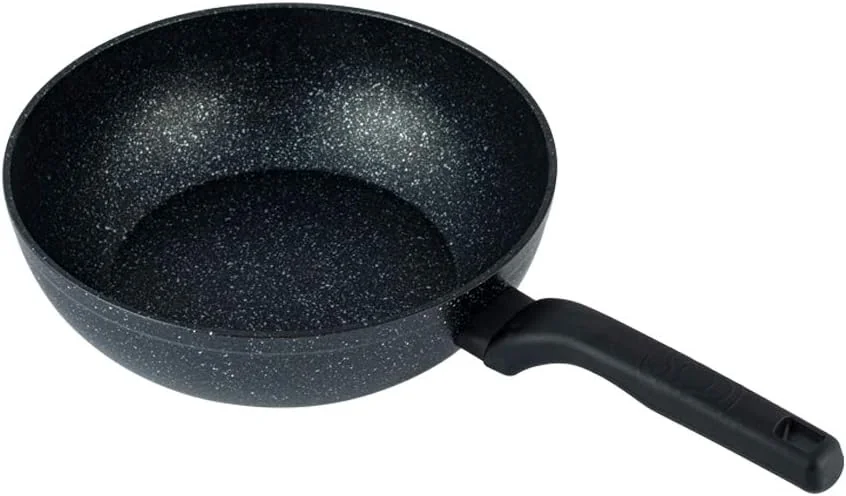 Non-stick granite wok 28x8.5 cm, 4.5L, oven safe, multipurpose