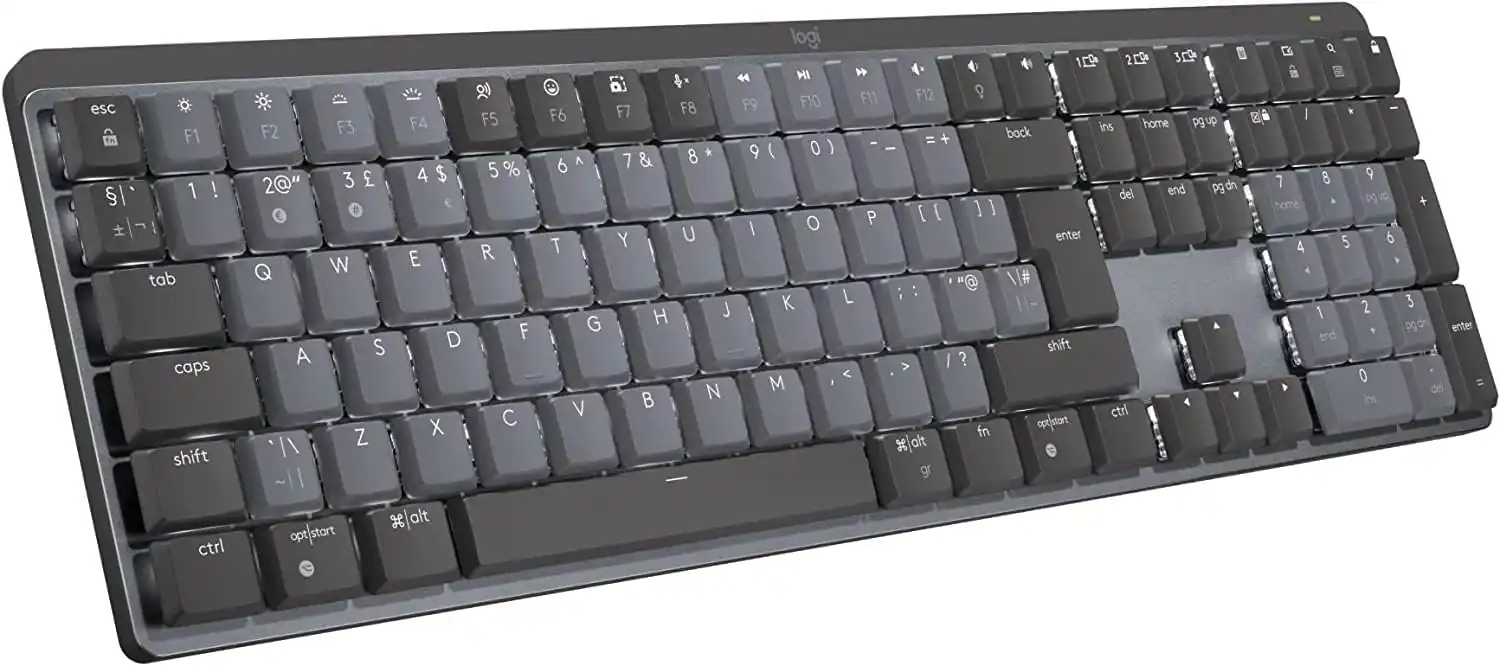 MX Mechanical Wireless Mini Keyboard, Compact Quiet Keys, Backlit - logitech
