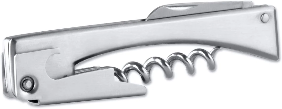 Stainless Steel Hotel Wine Opener with Foil Cutter, 4.5", foldable, Berghoff
