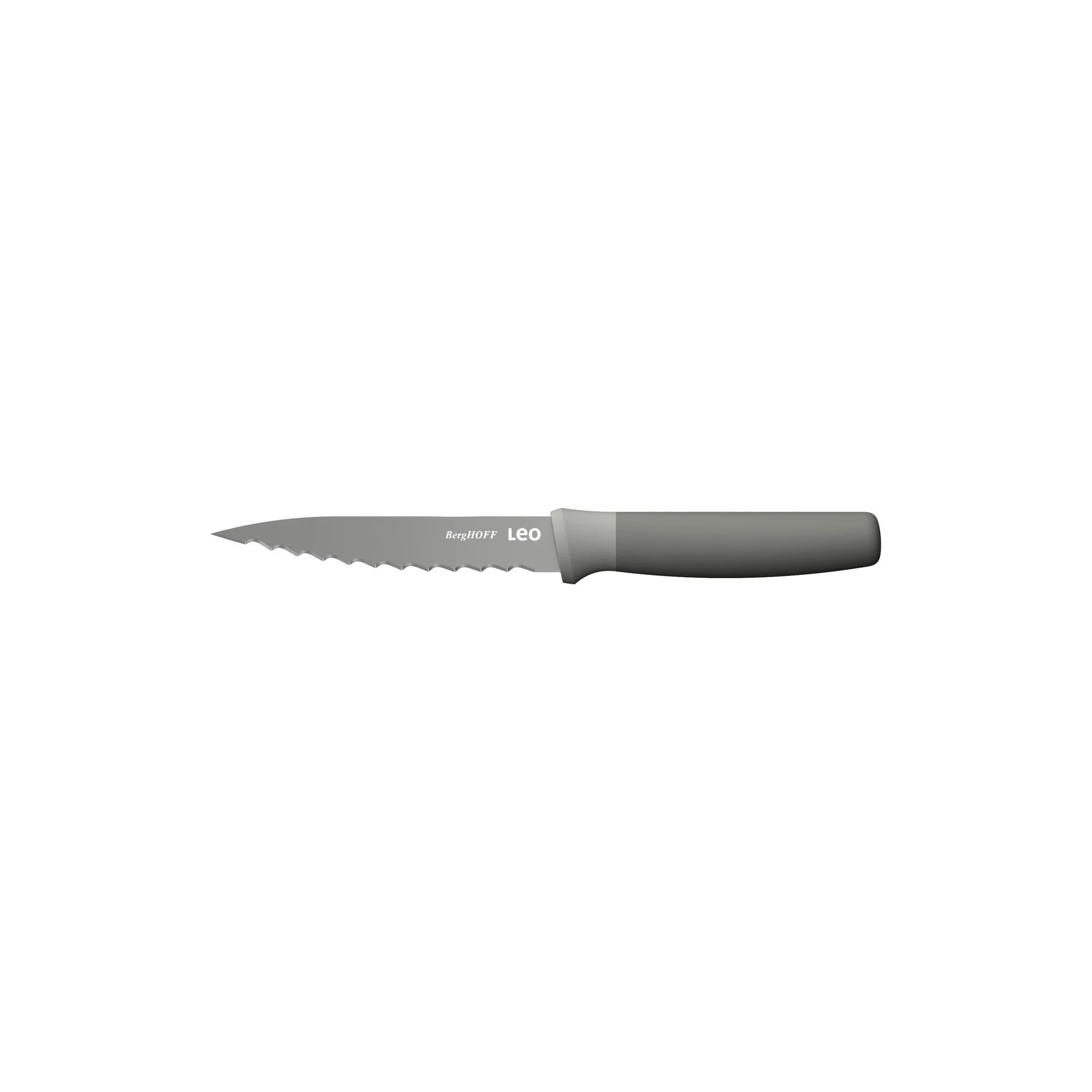 Serrated utility knife 11.5cm with ergonomic handle, protective sleeve, stainless steel blade - Berghoff