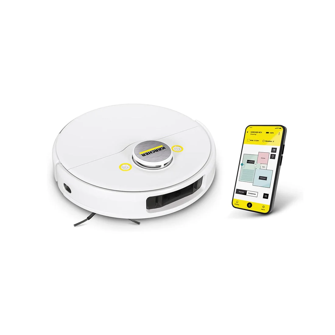Robot vacuum and mop with smart app control, RCV 5, 120 min runtime, Karcher