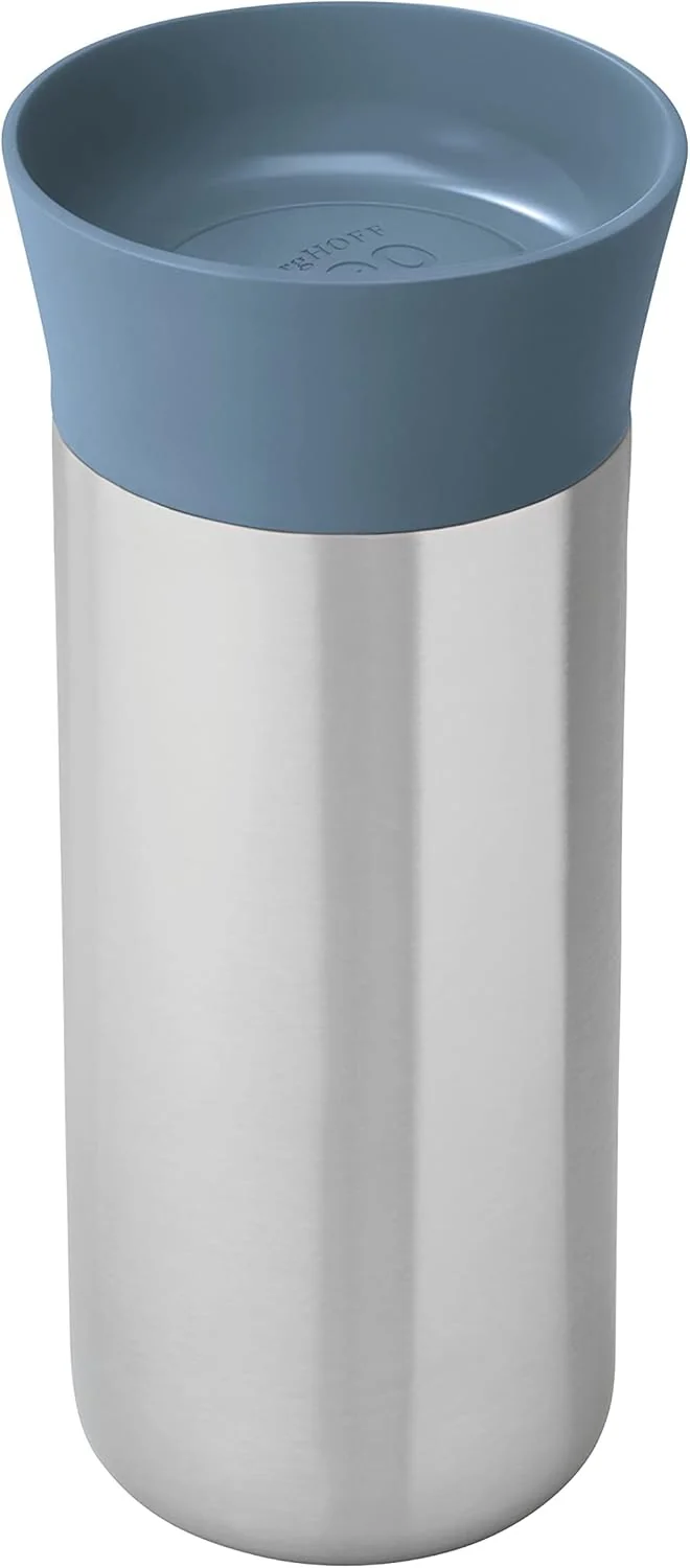 Thermal Mug Blue 0.33L, Double Wall Stainless Steel, Berghoff
