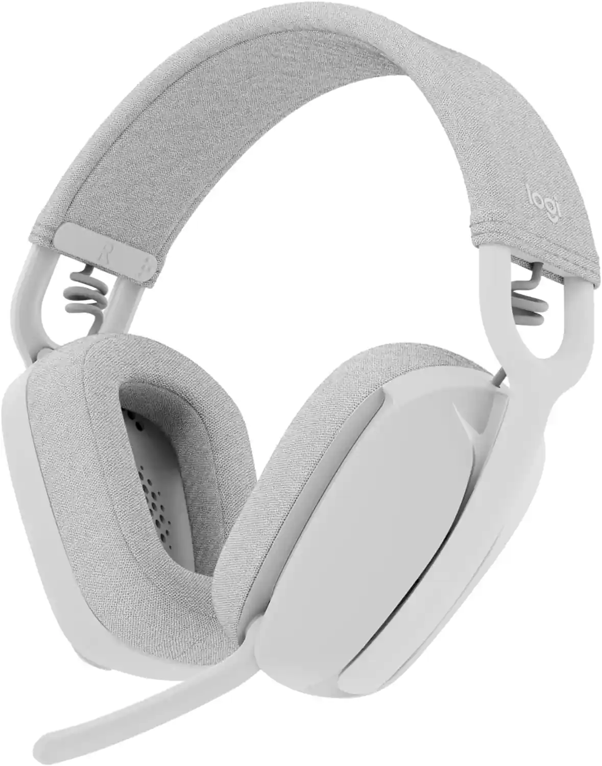 Zone Vibe 100 Wireless Over-Ear Headphones, Off-White, noise-cancelling, for work and home, logitech