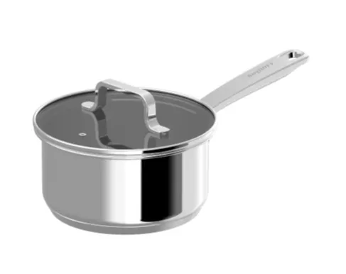 Covered saucepan 16 cm with lid, recycled stainless steel, Berghoff
