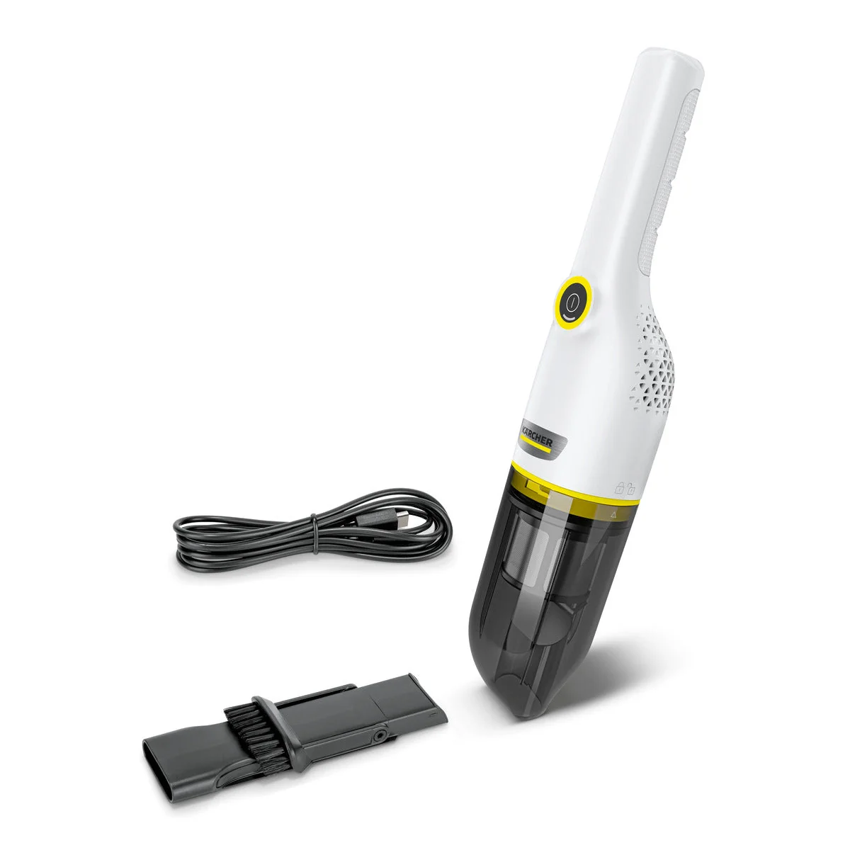 Powered hand vacuum cleaner with HEPA filter, 2-stage filtration