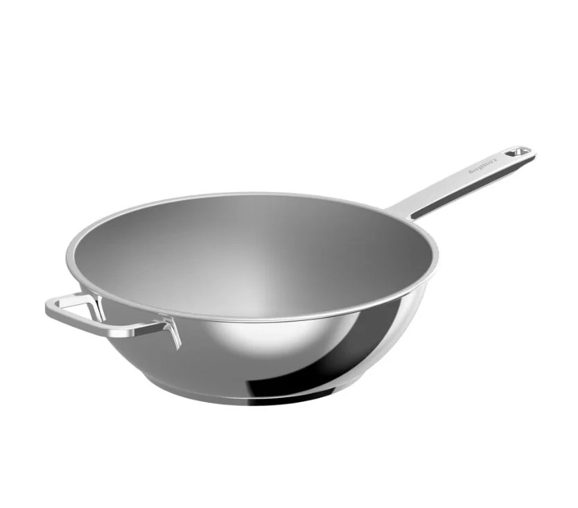 Stainless Steel Wok Helix 30 cm, Ovenproof, Dishwasher Safe, berghoff