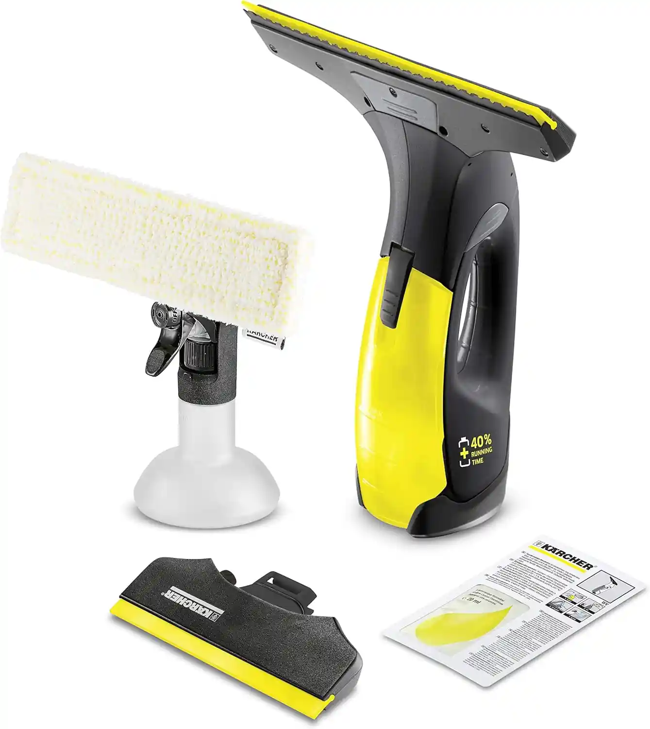 Window Vac WV 2 Black Edition with 35 Min Battery, Limited Edition, karcher