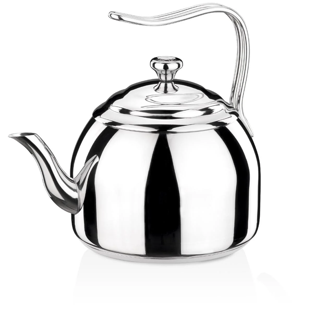 Large 3.5L Stainless Steel Tea Pot for Multiple Servings, korkmaz