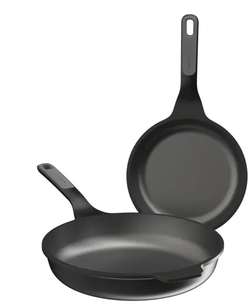 2-piece non-stick frying pan set with ergonomic handle, stainless steel, Berghoff