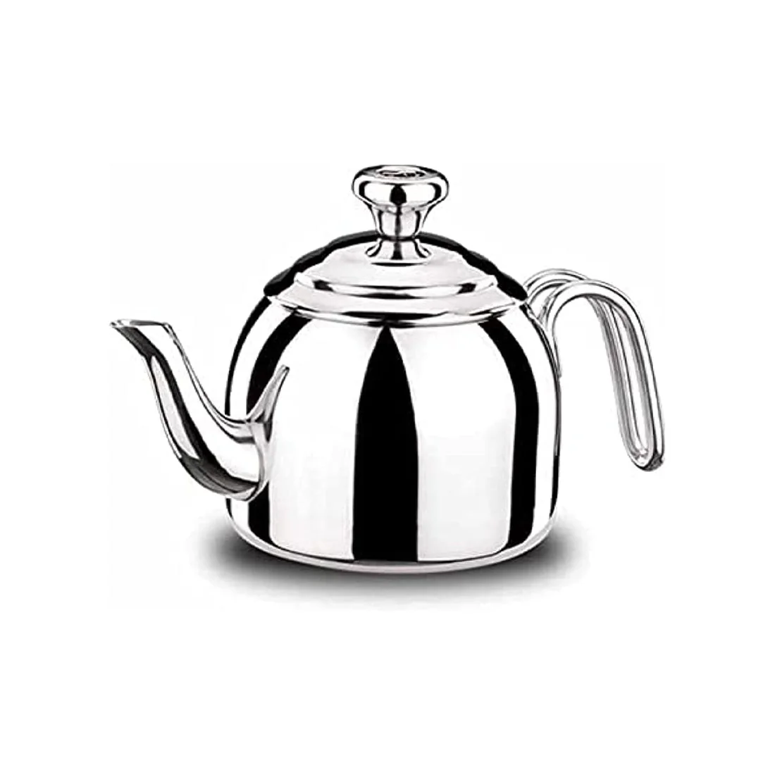 Droppa Stainless Steel Tea Pot 1.3L with Ergonomic Handle by Korkmaz