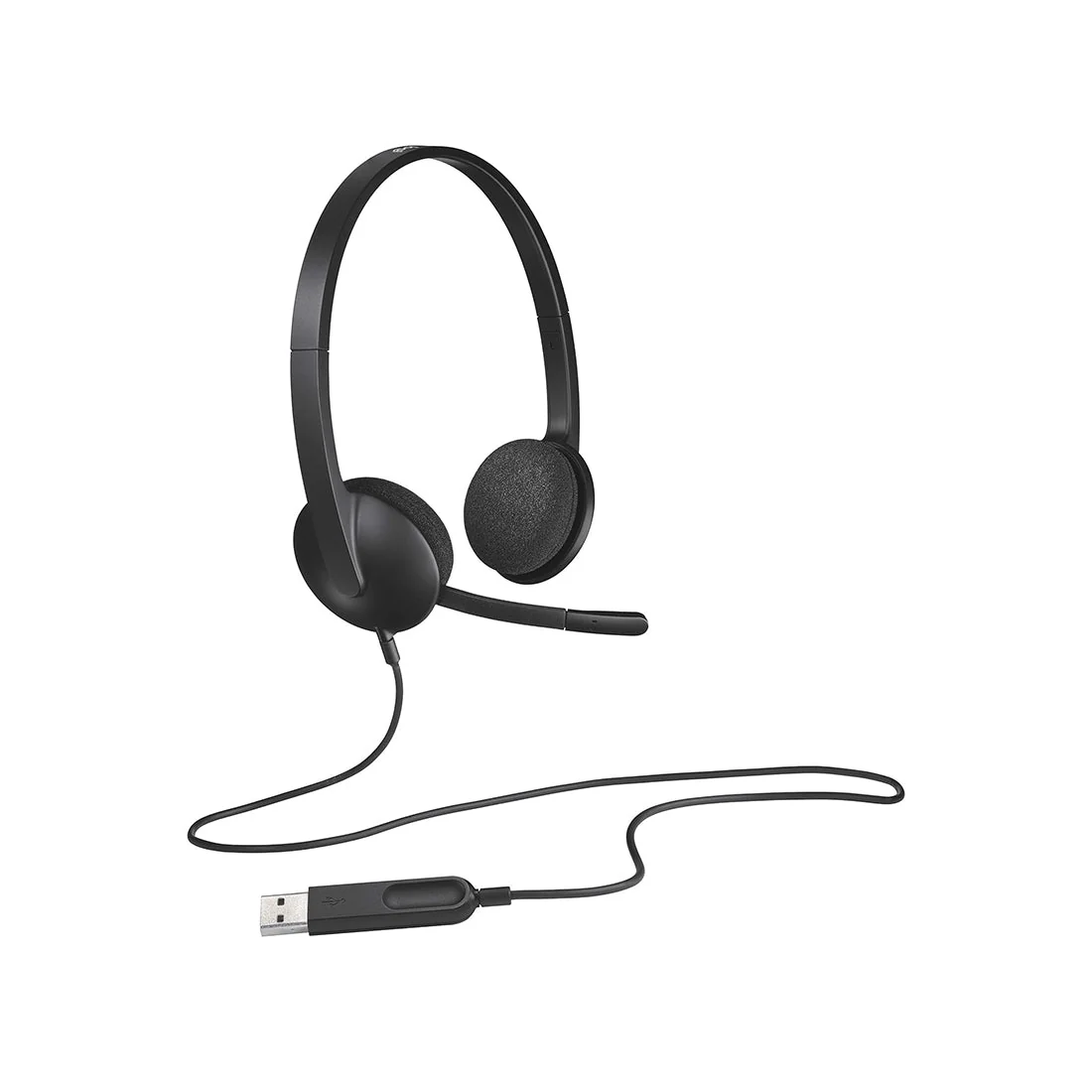 H340 USB PC Headset with Noise-Cancelling Mic, Black - Logitech