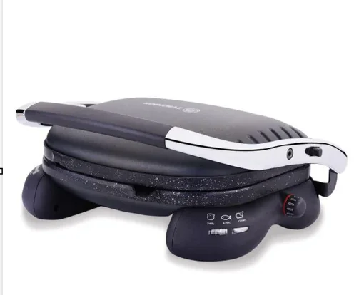 Castron Ceramic Coated Toaster with Thermostat, Black - Korkmaz