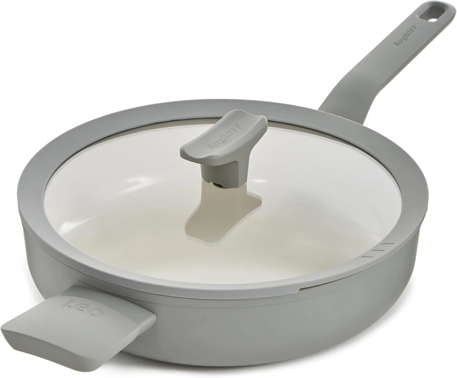 Covered non-stick sauté pan with glass lid, 26cm, ceramic coating, Berghoff