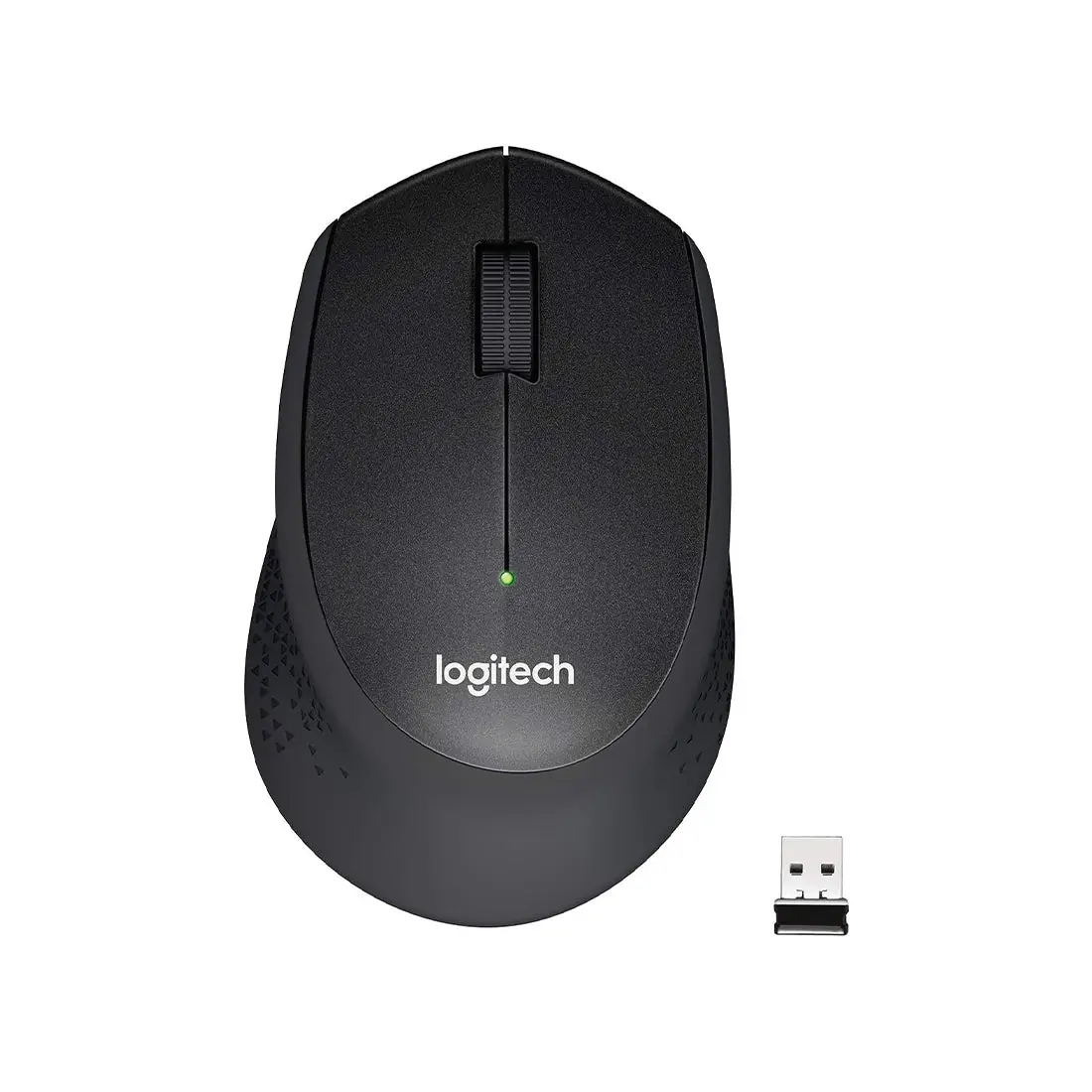 Silent Plus Wireless Mouse Black with USB Receiver, 3 Buttons