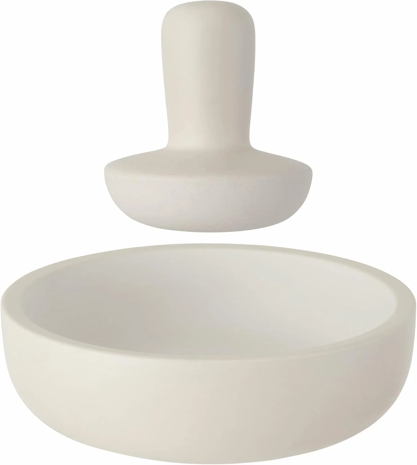 Large stoneware mortar and pestle for grinding spices, Berghoff