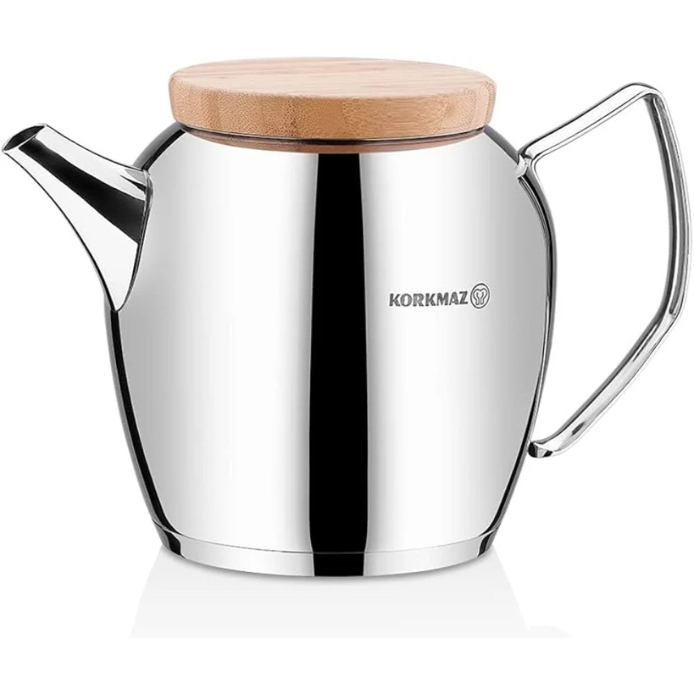 Montana 2.3L Stainless Steel Teapot with Bakelite Handle, Korkmaz