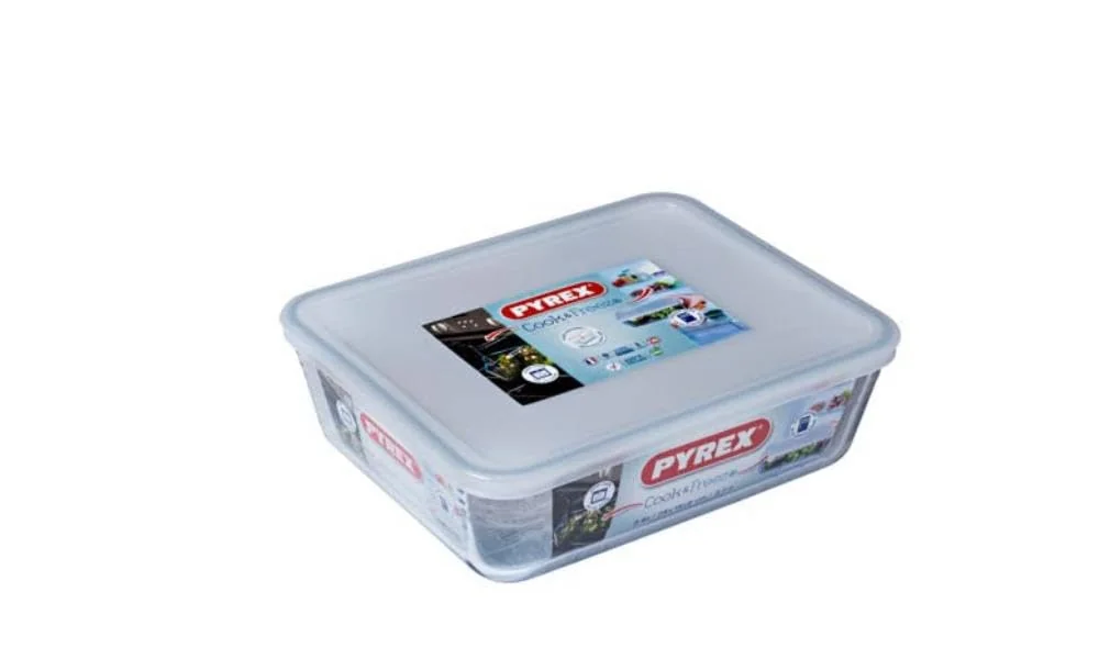 Cook & Freeze Glass Dish Set with Lids, 3 Sizes, Oven Safe, pyrex