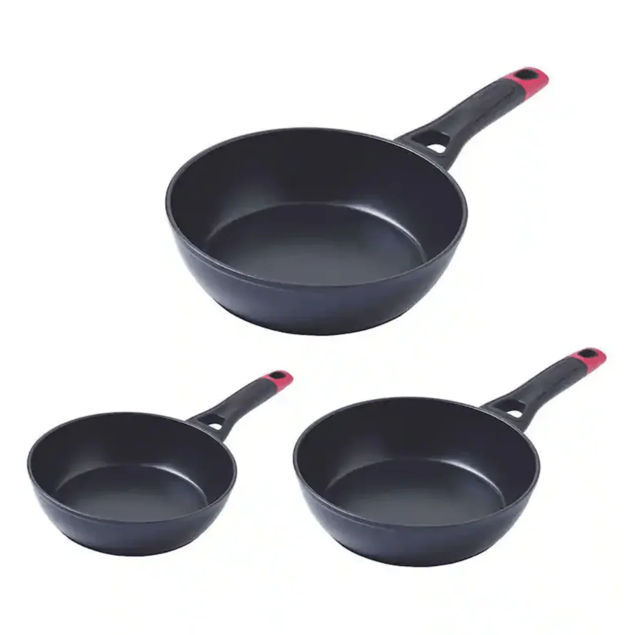 Non-Stick Frypan Set, 3 Pieces (20, 24, 28 cm), easy clean, durable, by Pyrex