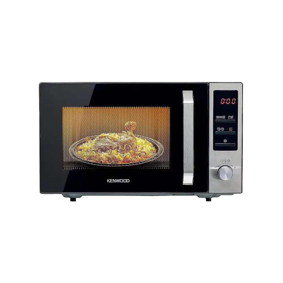 25L Microwave with Grill, 800W Power, 8 Auto Menus, Digital Timer - Kenwood