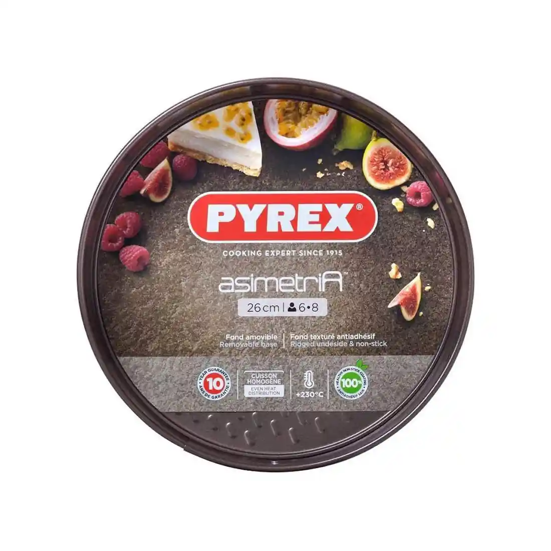 Springform Cake Pan 26 cm Non-Stick Carbon Steel, Asimetria by Pyrex