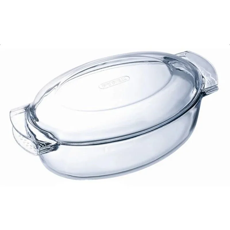 Oval Glass Casserole Dish 4.5L, Oven and Microwave Safe, Pyrex