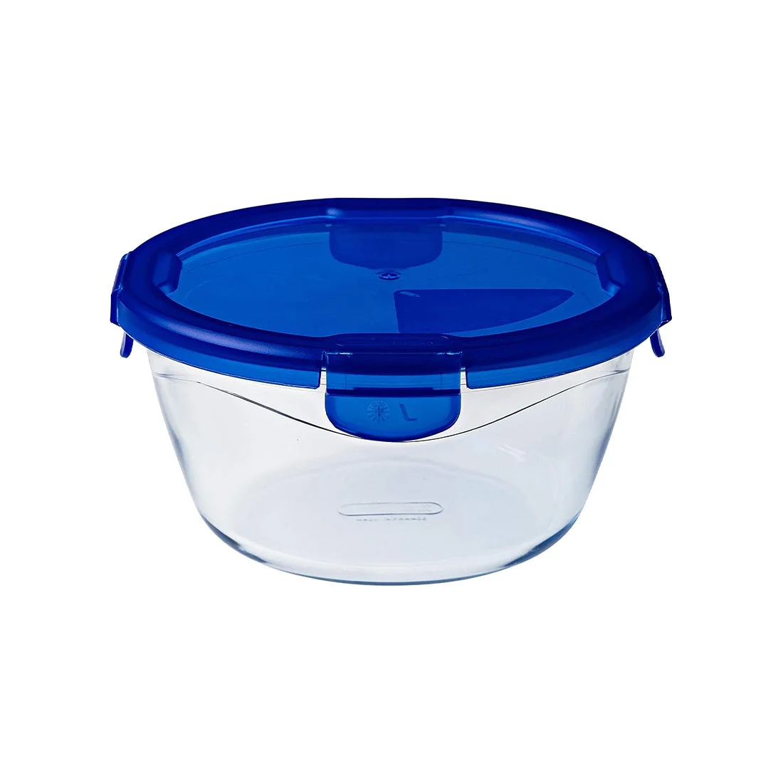Glass round dish with leak-proof lid, 1.6L, 20cm, Pyrex