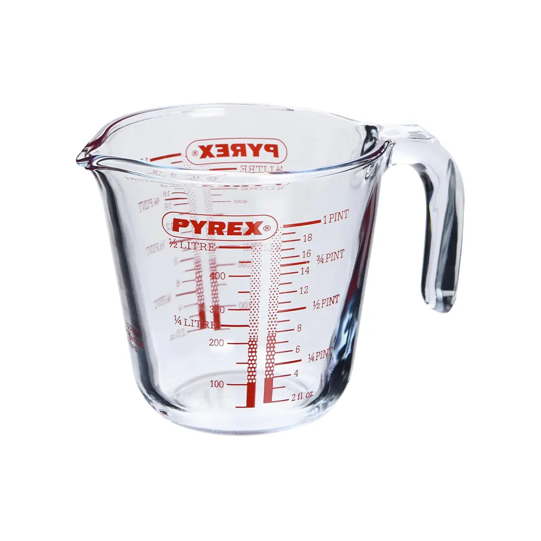Measuring Jug 0.5L, Borosilicate Glass, Microwave Safe, Pyrex