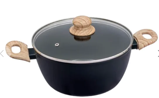 Cook & Care 24 cm Non-Stick Stewpot, Induction Compatible, 4.1L, pyrex