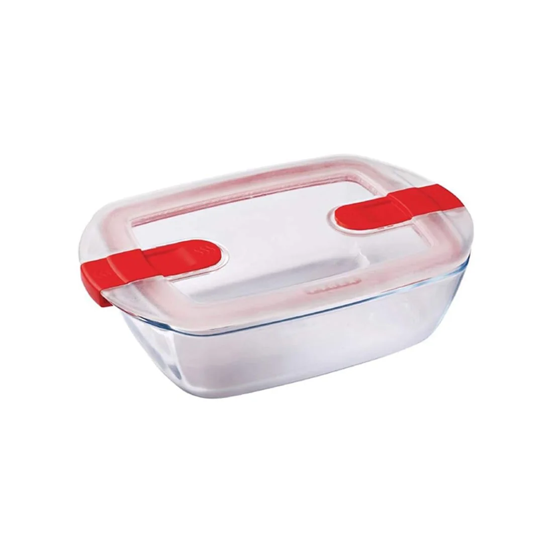 Cook & Heat Glass Rectangular Dish with Lid, 2.5L, 28x20x8cm, pyrex