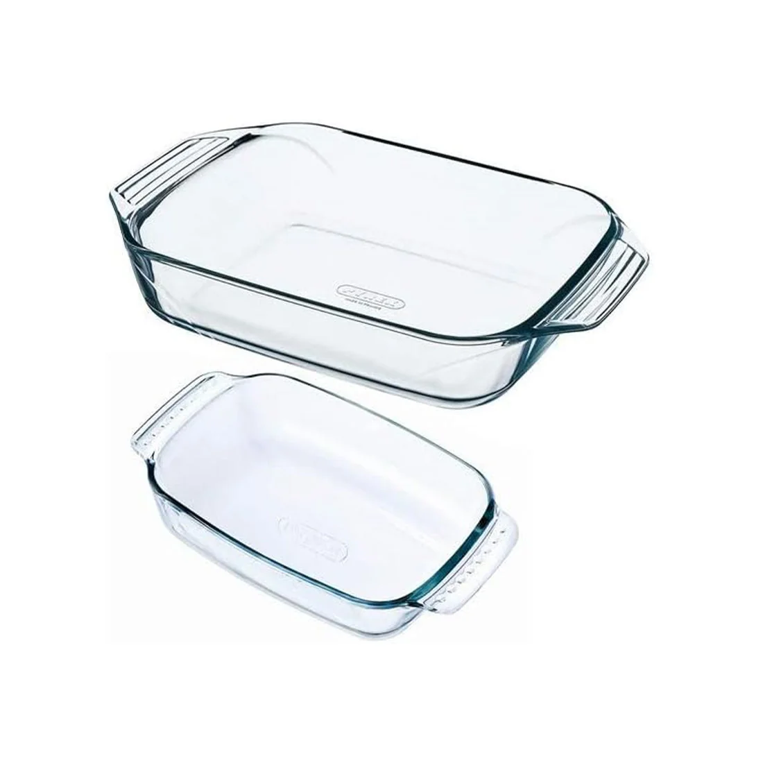 Classic Rectangular Roaster Set of 2, 34cm & 38cm, Pyrex
