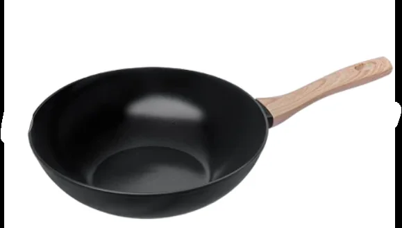 Non-Stick Ceramic Wok 28 cm with Soft-Touch Handle, Pyrex