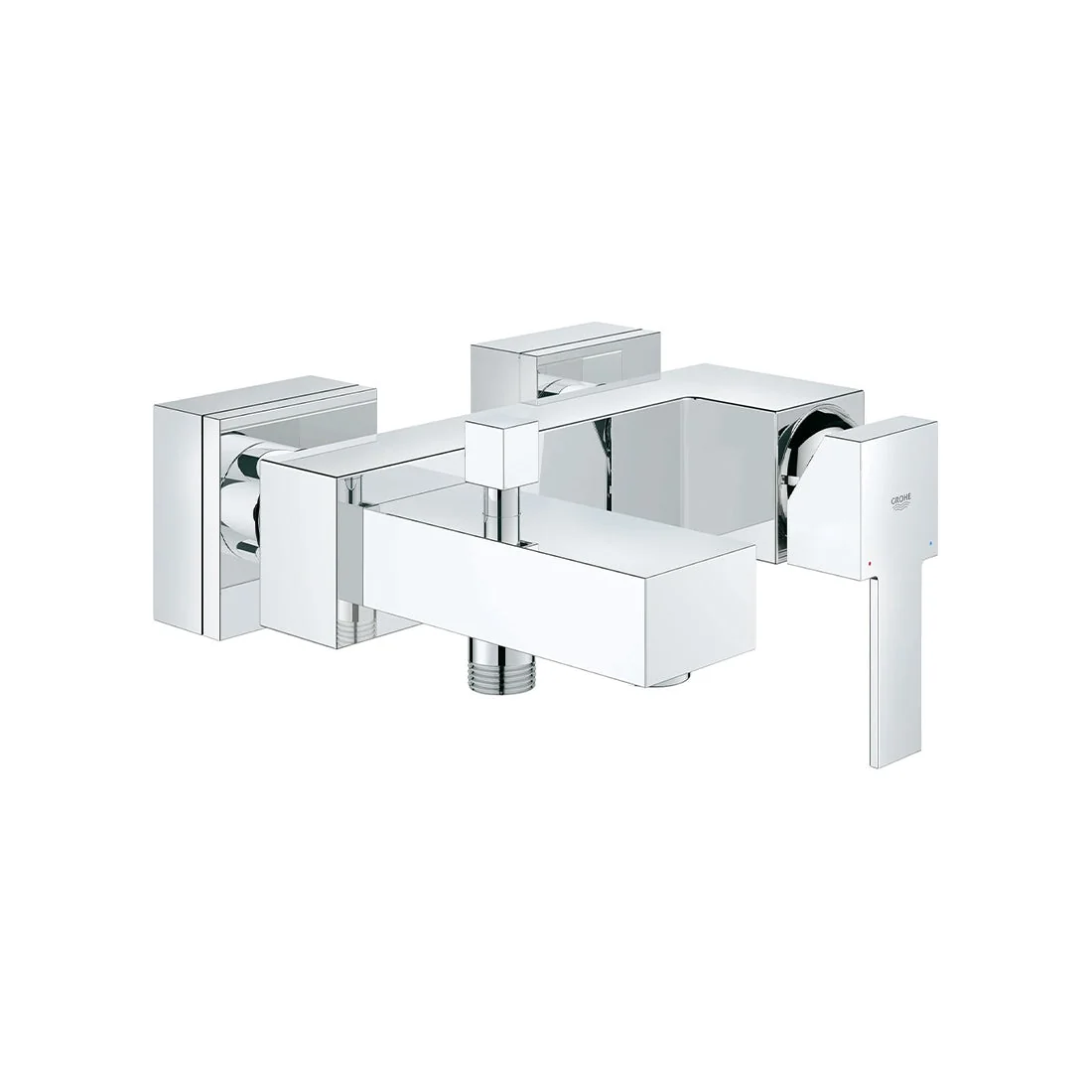 Sail Cube wall mounted bath mixer with metal lever, chrome finish by Grohe