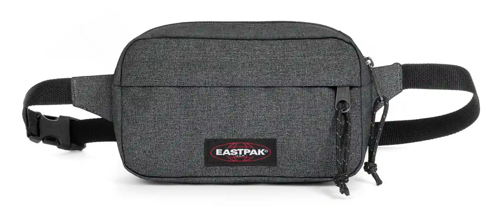 Bouncer black denim crossbody bag with adjustable strap, eastpak