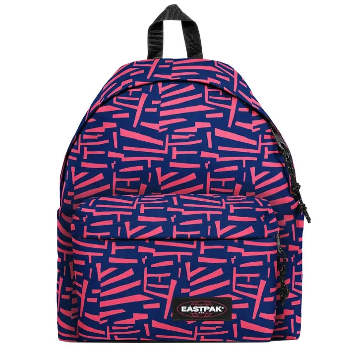 Padded Pak'r Shape Pink Backpack with Denim Feel, eastpak