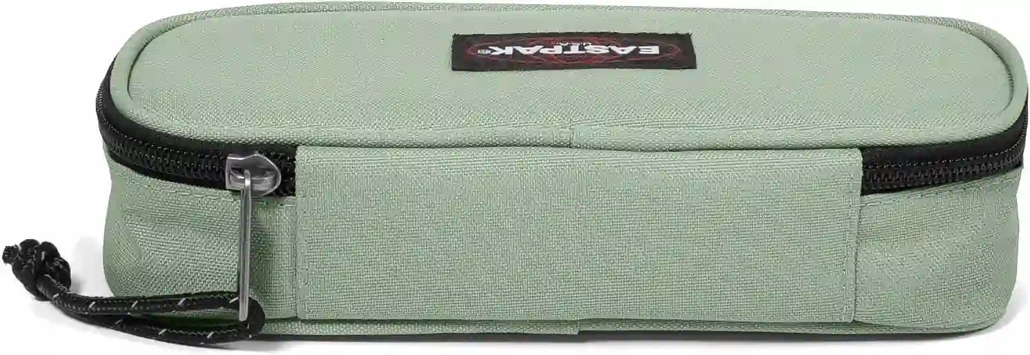 Oval Single Pencil Case Frosty Mint, 1L Capacity, Polyester