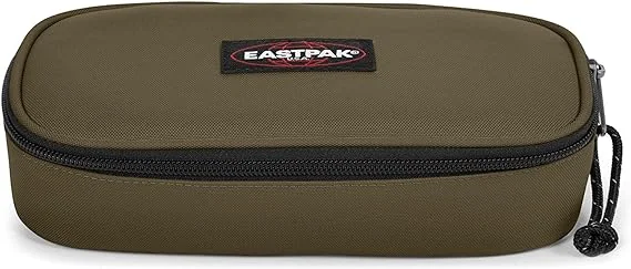 Oval Single Pencil Case Army Olive, 100% Polyester, Eastpak