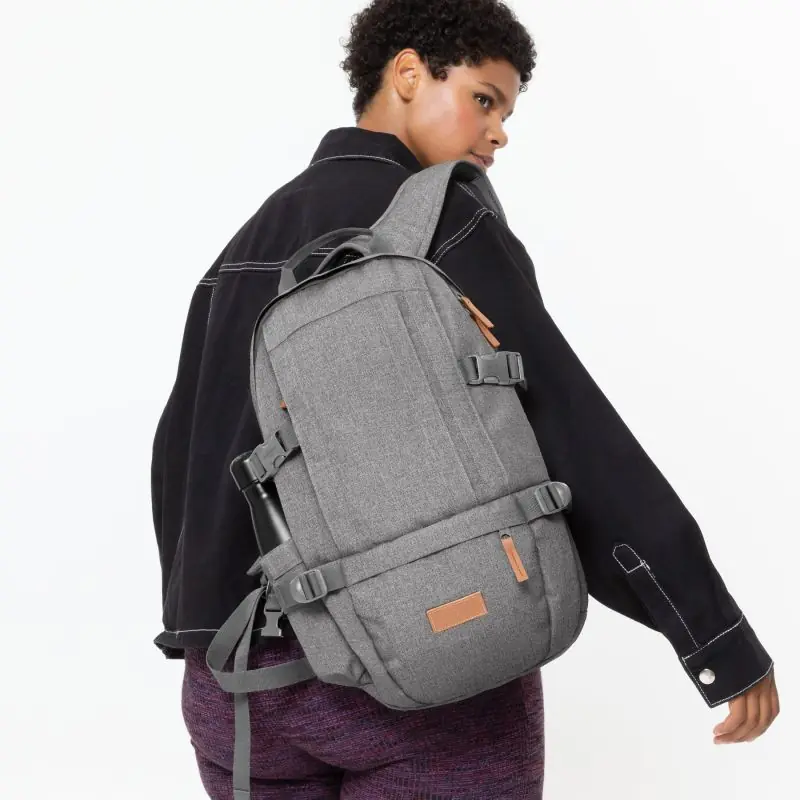 Floid Cs backpack, compact and stylish in Sunday grey, eastpak