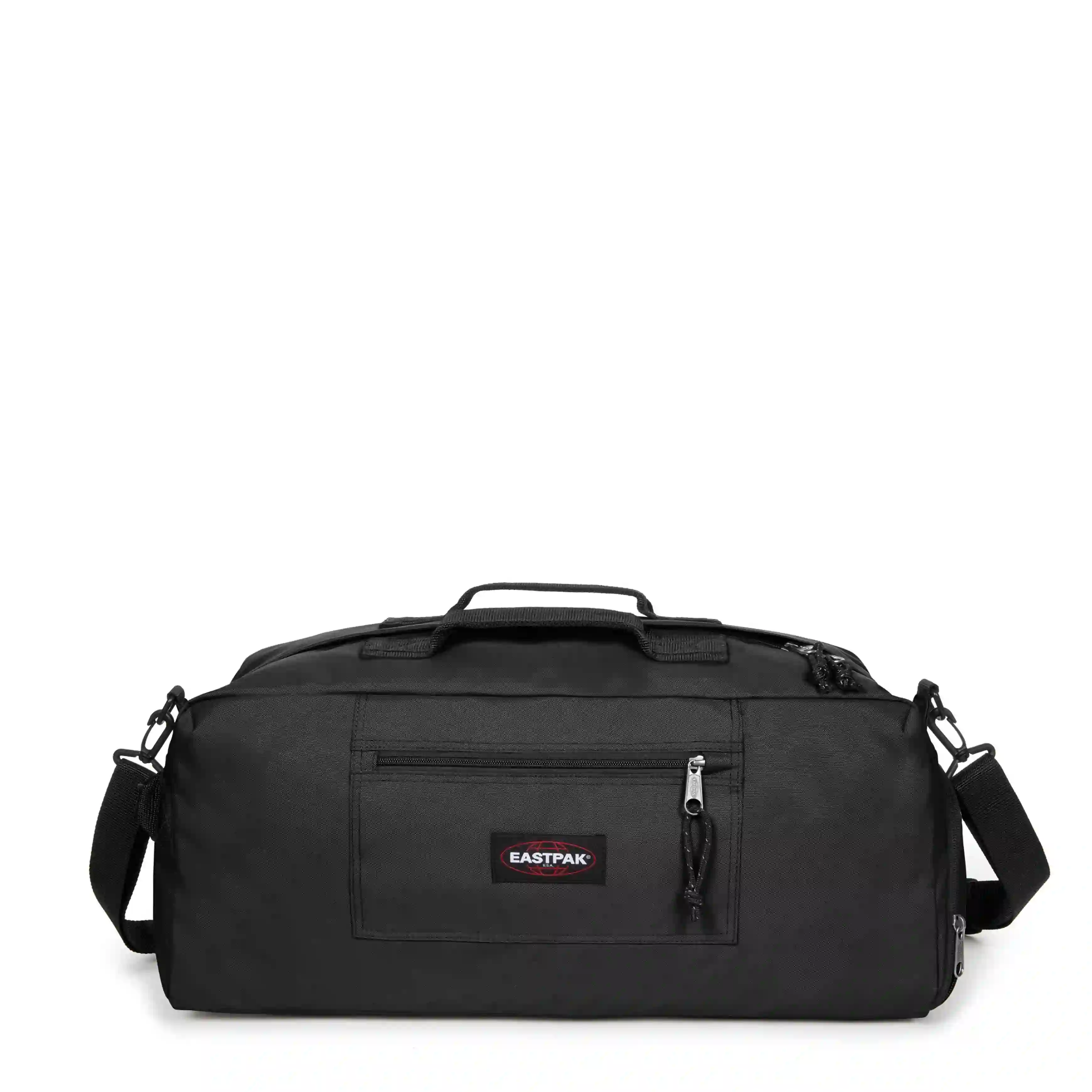 Duffl'R M black duffel bag, 35L, lightweight, adjustable strap, eastpak